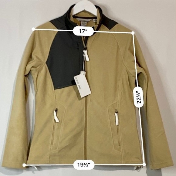 North End Women’s Casual Fleece Zip Up Jacket Stone Graphite Size Medium NWT - Picture 7 of 8